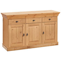 SIDEBOARD  143/85/45 cm 3 Schublade(n)  - Laugenfarbig/Kupferfarben, ROMANTIK / LANDHAUS, Holz/Metall (143/85/45cm) - Boxxx