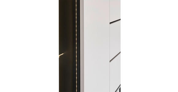 SIDEBOARD in 167/83/41 cm - Kaschmir/Schwarz, Design, Glas/Holzwerkstoff (167/83/41cm) - Voleo