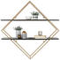WANDREGAL - Goldfarben/Schwarz, Trend, Holz/Metall (107/107/26cm) - Ambia Home WANDREGAL - Goldfarben/Schwarz, Trend, Holz/Metall (107/107/26cm) - Ambia Home
