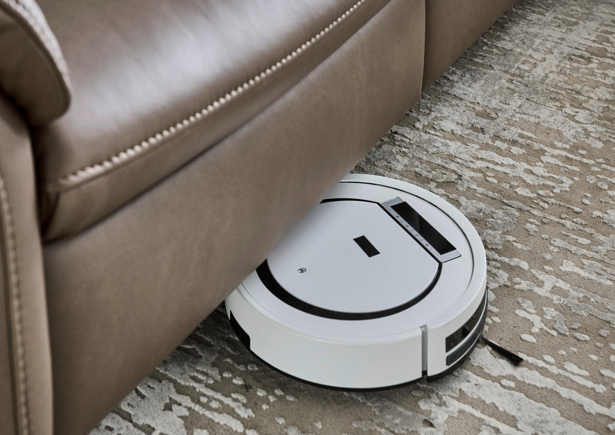 ECKSOFA Braun Echtleder  - Schwarz/Braun, Design, Leder/Metall (287/260cm) - Valdera