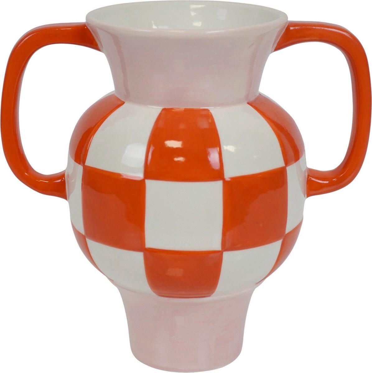 VAZA DEKORATIVNA     keramika   - bijela/svijetlo crvena, Basics, keramika (16/22/22cm)