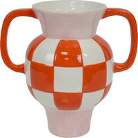 VAZA DEKORATIVNA     keramika   - bijela/svijetlo crvena, Basics, keramika (16/22/22cm)
