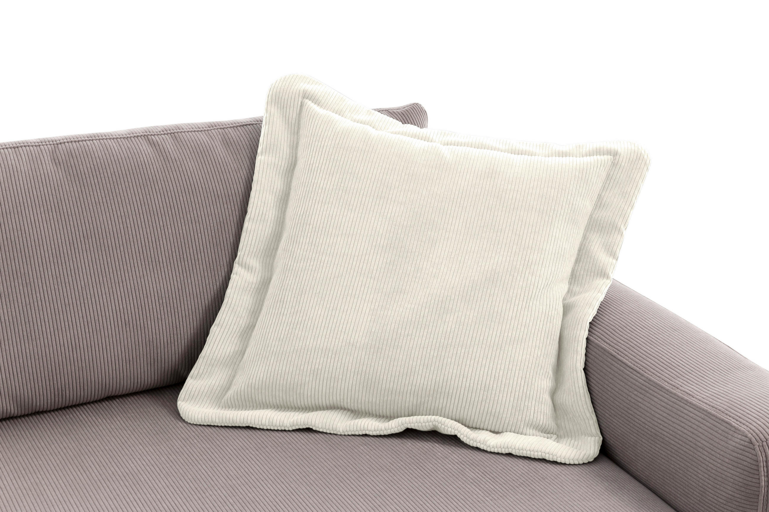SOFAKISSEN BOURBON  - Creme, MODERN, Textil (70/12/70cm) - Trendmanufaktur