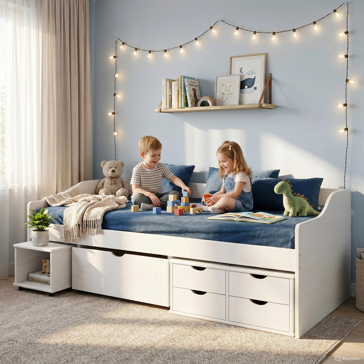 BETT 90/200 cm  in Weiß  - Weiß, Basics, Holz (90/200cm) - Livetastic