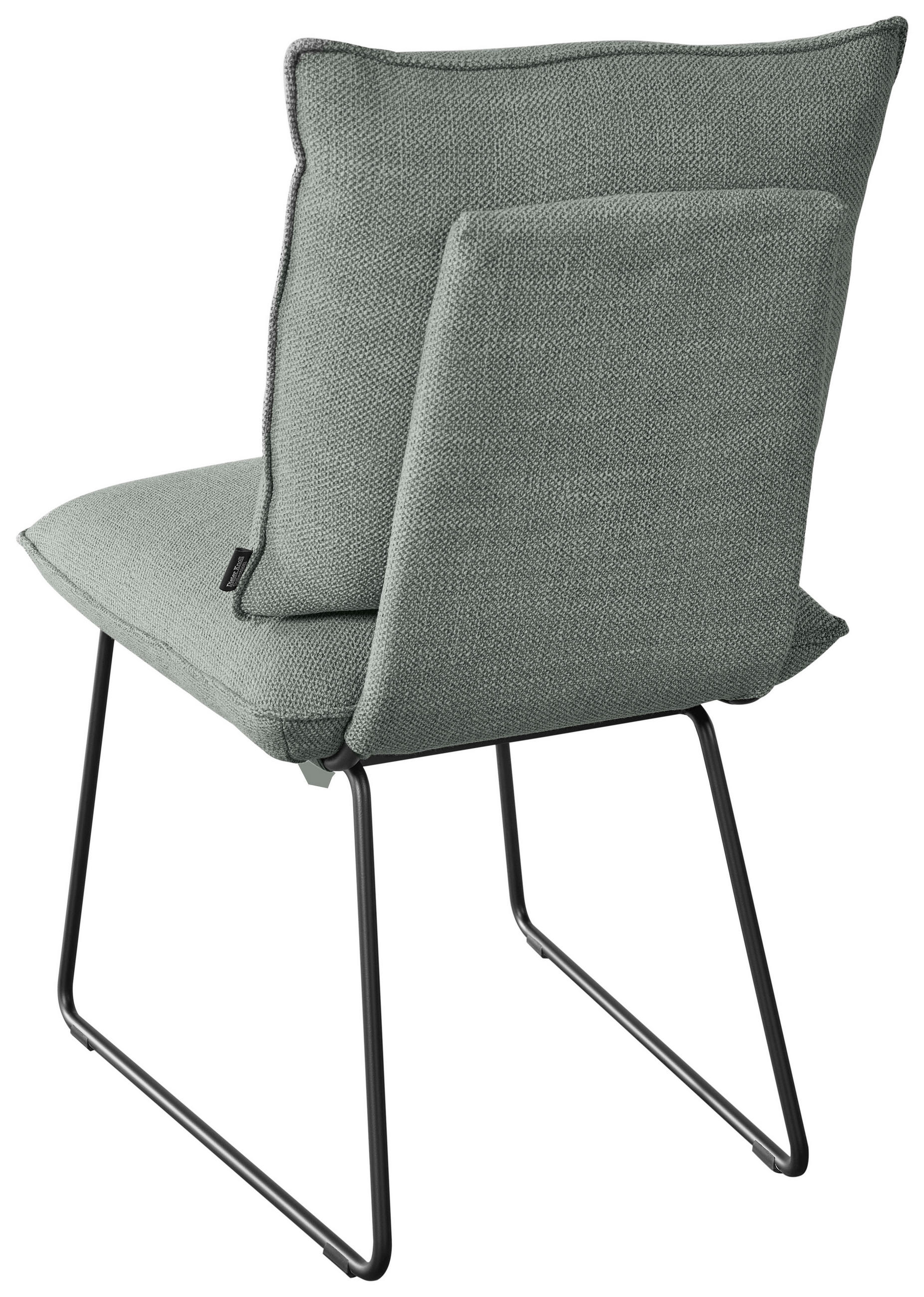 Thumbnail - Dieter Knoll Stuhl, Platin, Metall, Textil, Kufe, Rundrohr, 51x90x70 cm, Lederauswahl, Stoffauswahl, Esszimmer, Stühle, ...