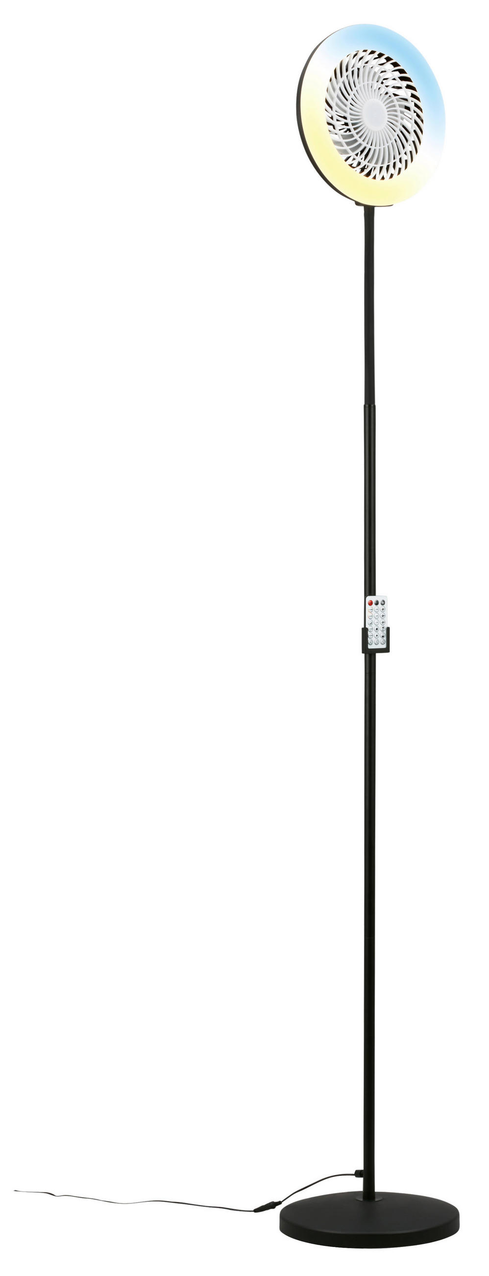 STOJANOVÝ VENTILÁTOR - čierna, Design, kov/plast (28/1850cm)