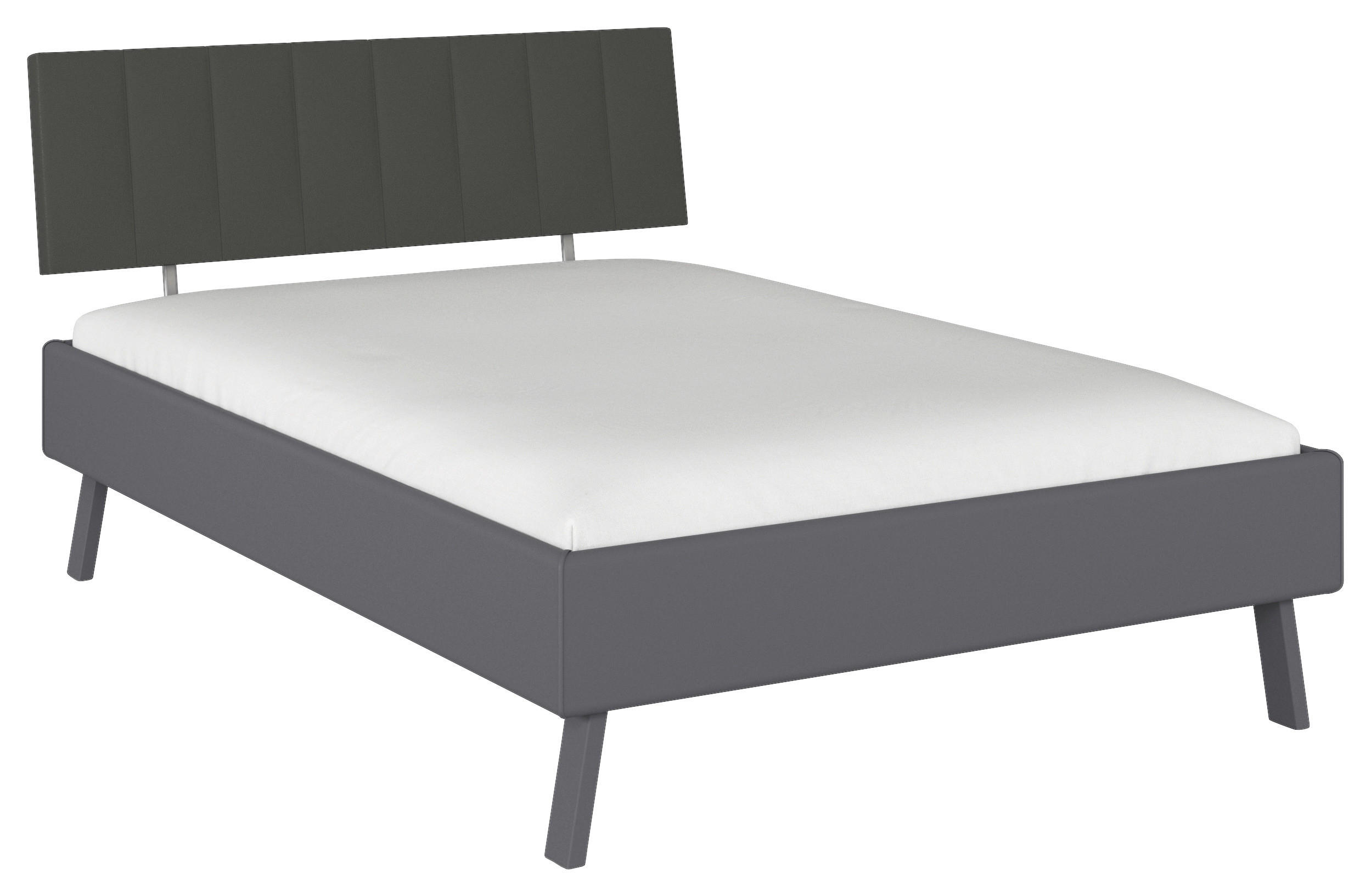 BETT 140/200 cm  in Grau  - Grau, Design, Textil/Metall (140/200cm) - Carryhome