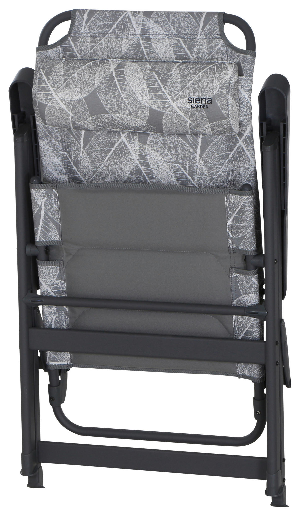 CAMPINGSESSEL - Anthrazit/Grau, KONVENTIONELL, Textil/Metall (61/121/68cm) - Siena Garden