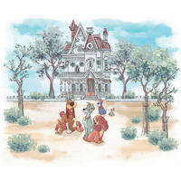 FOTOTAPETE LADY AND THE TRAMP  - Naturfarben, Design, Textil (300/250cm) - Disney