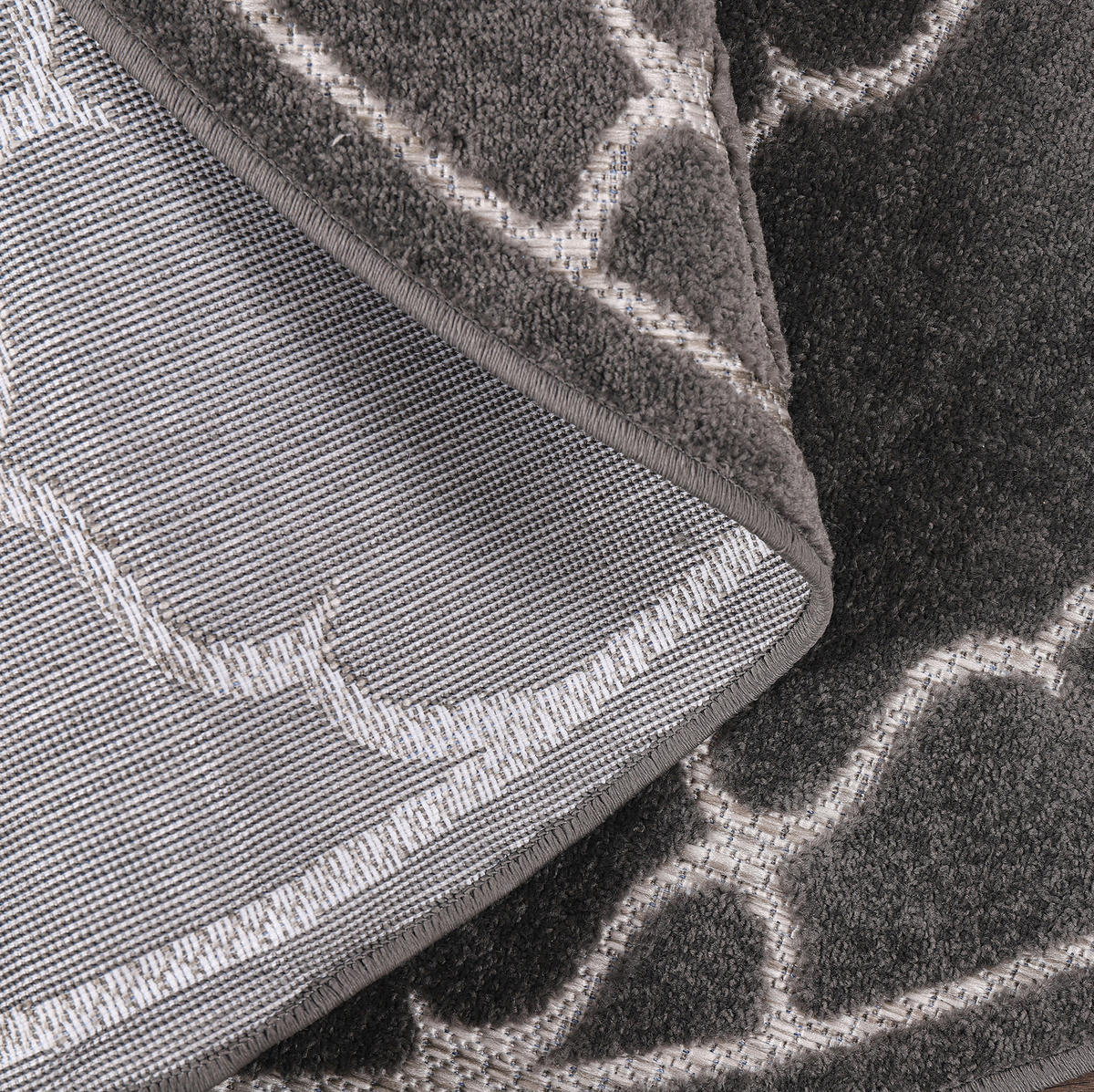 TEPIH ZA UNUTAR./VANJ. UPORAB  120 cm  siva  Berlin  - siva, Lifestyle, tekstil/plastika (120cm)