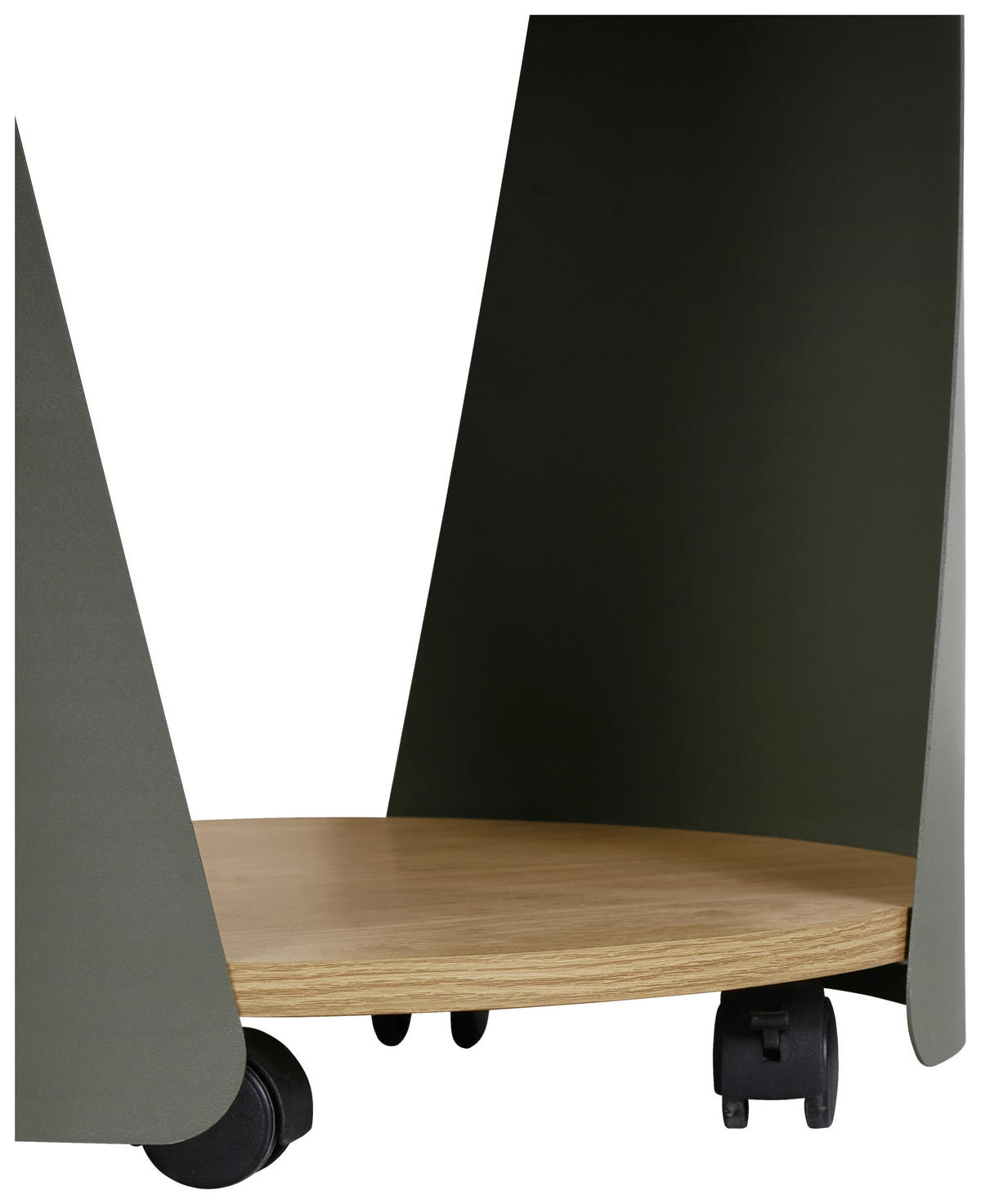 BEISTELLTISCH 40/39,5/47 cm Grün, Naturfarben rund  - Naturfarben/Grün, Trend, Holzwerkstoff/Kunststoff (40/39,5/47cm) - Xora