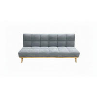 SCHLAFSOFA UNDICI in Webstoff Grau  - Naturfarben/Grau, Design, Holz/Textil (190/84/80cm) - P & B