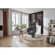 RELAXSESSEL in Leder Dunkelgrau  - Edelstahlfarben/Dunkelgrau, Design, Leder/Metall (78/112/85cm) - Cantus