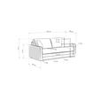 SCHLAFSOFA Webstoff Creme  - Creme/Schwarz, Design, Kunststoff/Textil (186/83/100cm) - Xora