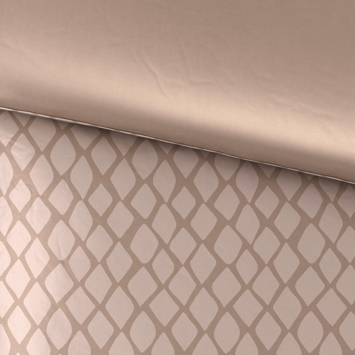 OBOJSTRANNÁ POSTEĽNÁ BIELIZEŇ, satén, béžová, 140/220 cm - béžová, Design, textil (140/220cm) - Dieter Knoll