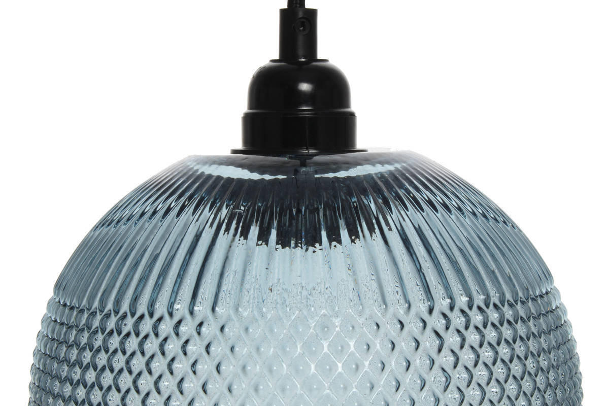 ZÁVESNÉ SVIETIDLO,  19/21/19 cm - modrá, Trend, sklo (19/21/19cm) - P & B