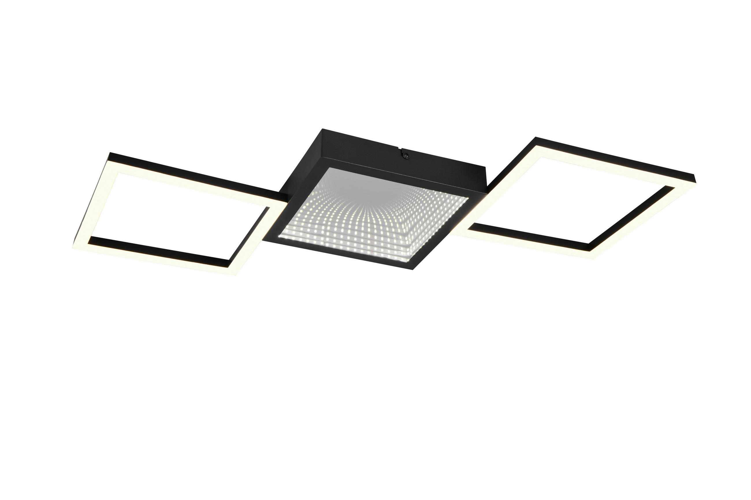 PLAFONIERĂ CU LED - alb/negru, Basics, plastic/metal (66cm)