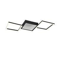 PLAFONIERĂ CU LED - alb/negru, Basics, plastic/metal (66cm)