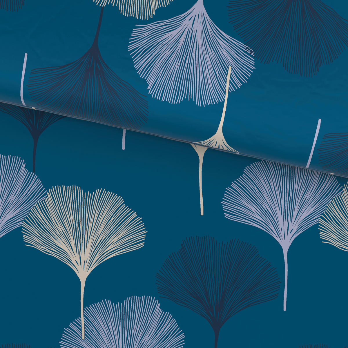 PÅSLAKANSET KALIO satin 150/210 cm  - vit/beige, Klassisk, textil (150/210cm) - Esposa