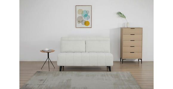 SCHLAFSOFA Webstoff Weiß  - Schwarz/Weiß, Design, Holz/Textil (143/82/88cm) - Carryhome