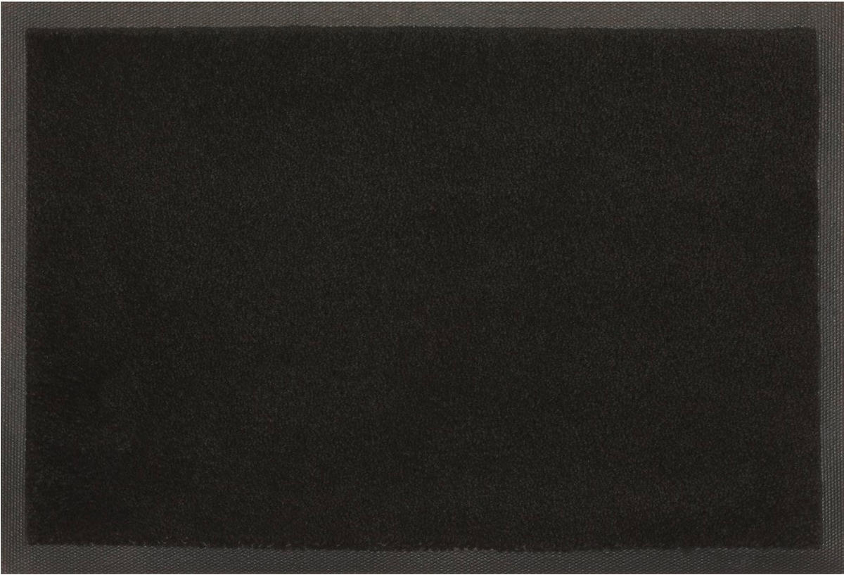 SCHMUTZFANGMATTE - Schwarz, Basics, Kunststoff/Textil (45/70cm)
