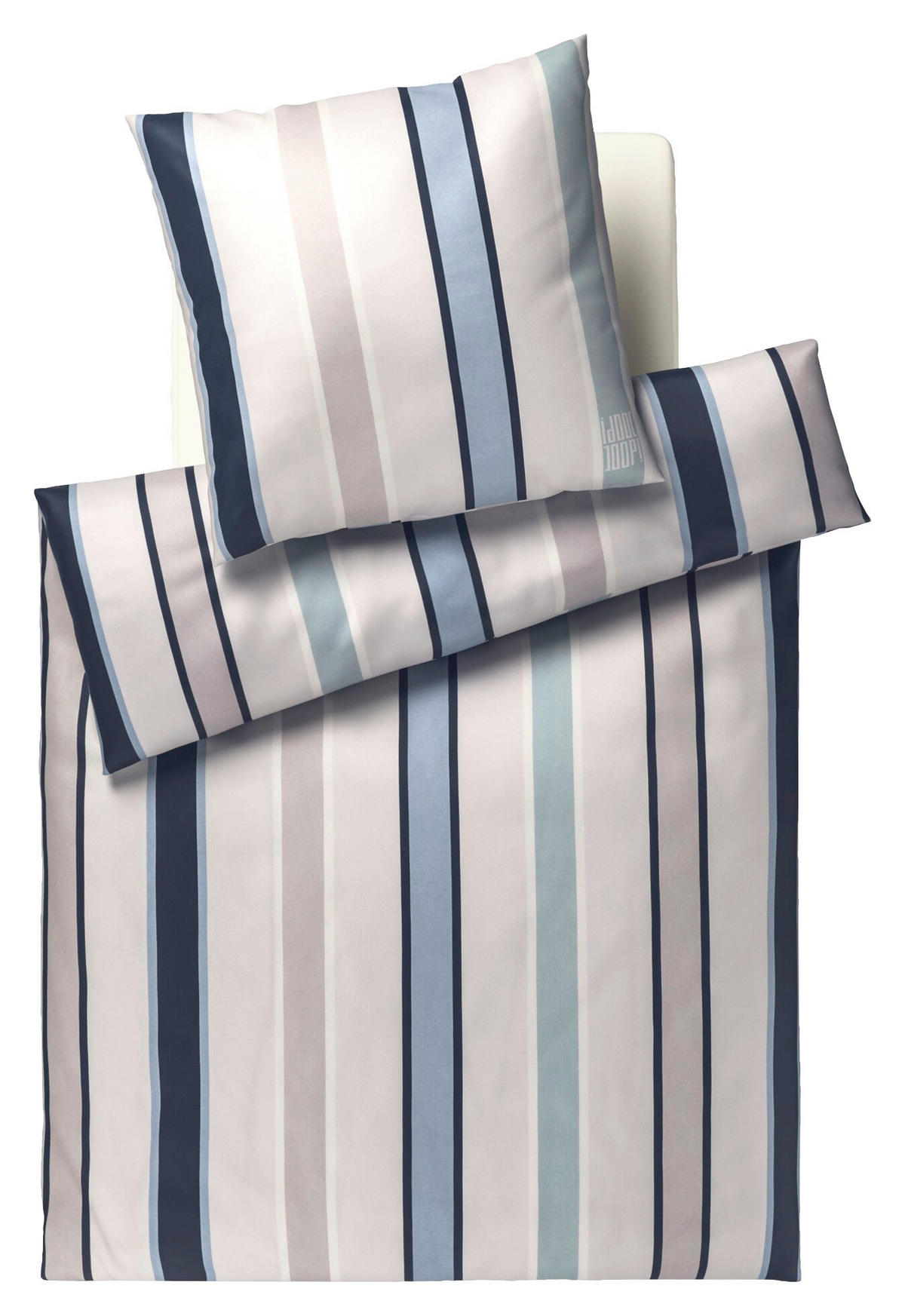 WENDEBETTWÄSCHE 2-teilig Makosatin 135/200 cm  - Blau, Design, Textil (135/200cm) - Joop!
