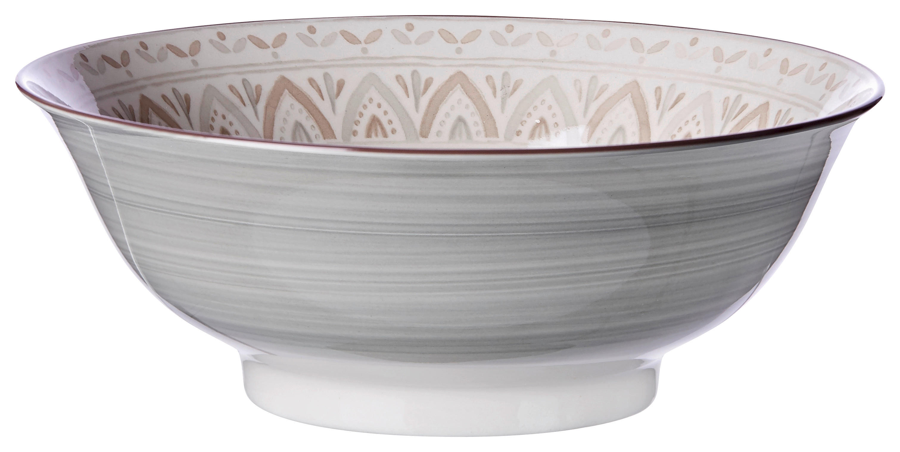 SALATSCHÜSSEL Porzellan Keramik  - Creme/Braun, KONVENTIONELL, Keramik (21cm) - Ritzenhoff Breker