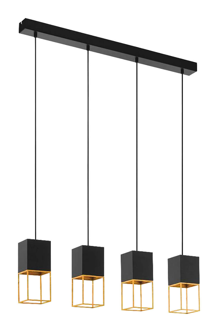 Eglo Led-Hängeleuchte Montebaldo Schwarz, Gold 10x110x85 cm