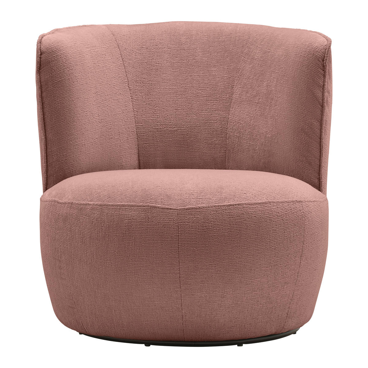 FÅTÖLJ i textil rosa  - svart/rosa, Modern, metall/textil (77/81/85cm) - MID.YOU