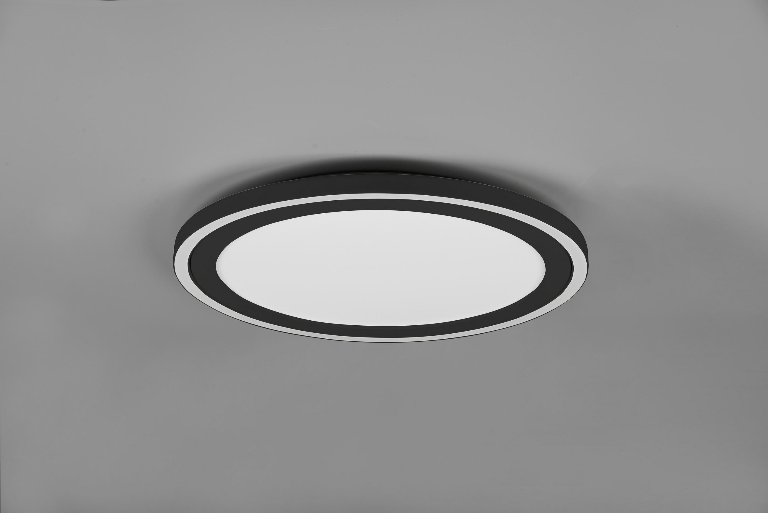 LED SVJETILJKA STROPNA CARUS  - crna, Basics, plastika (43cm)