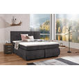 BOXSPRINGBETT 160/200 cm  in Anthrazit  - Wengefarben/Anthrazit, KONVENTIONELL, Holz/Textil (160/200cm) - Xora