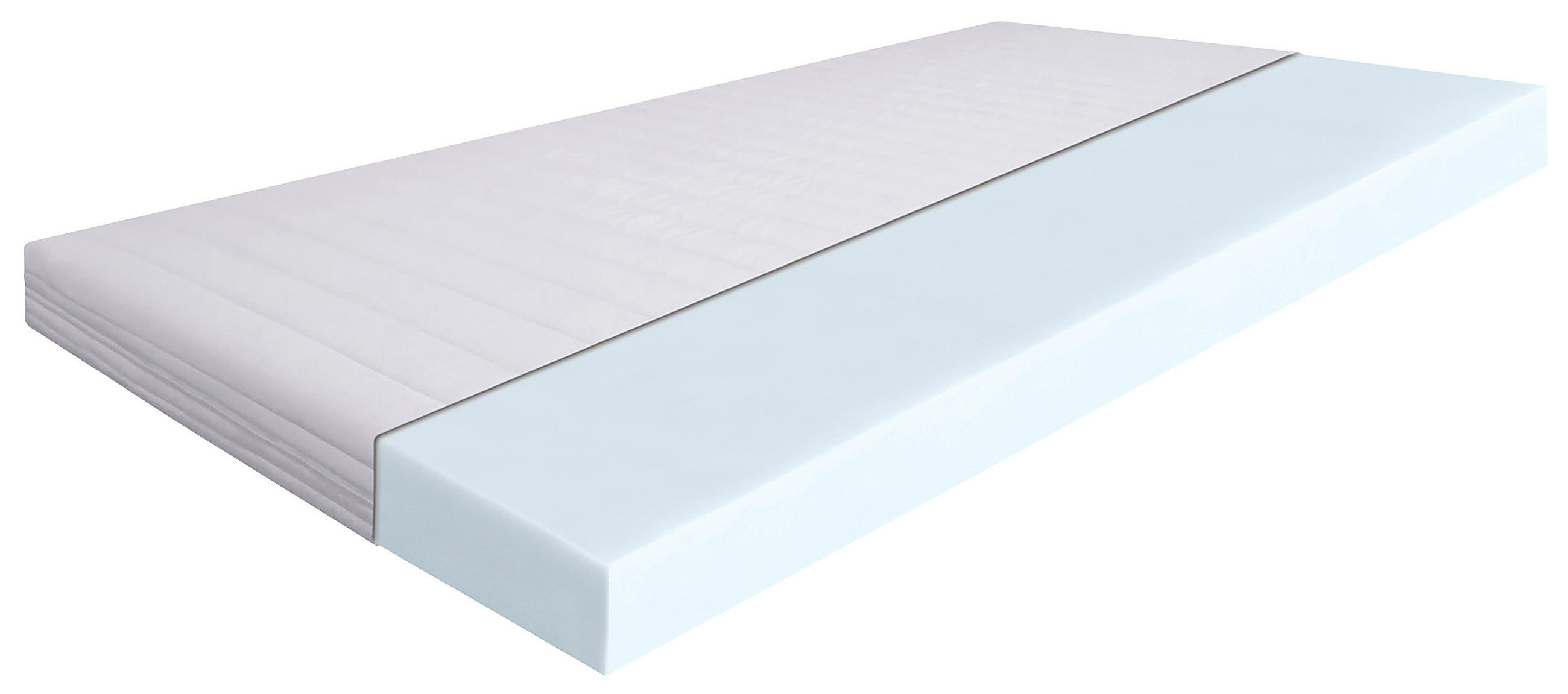 LEŽIŠČE IZ UDOBNE PENE  - bela, Design, tekstil (200/12/90cm) - Sleeptex