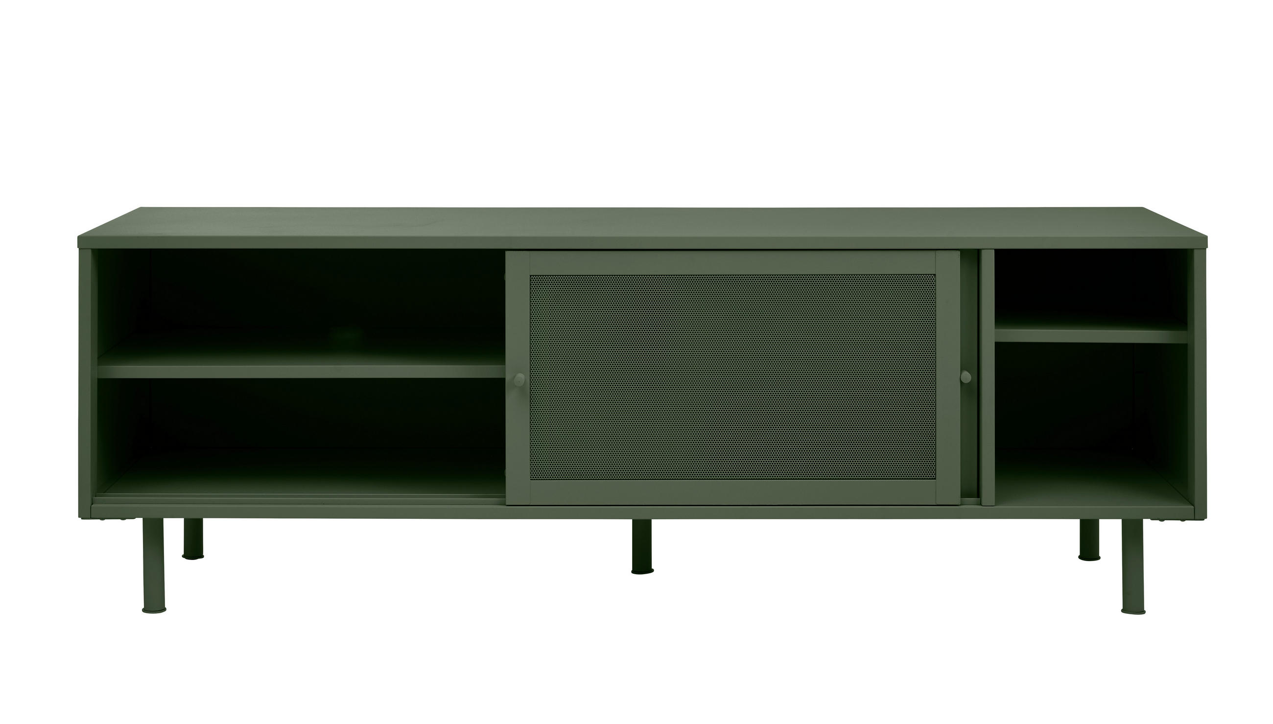 LOWBOARD  in 160/55/45 cm  - Olivgrün, Basics, Metall (160/55/45cm) - Boxxx