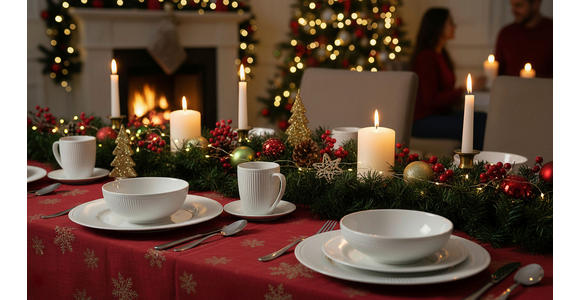 KOMBISERVICE NELE 24-teilig  - Weiß, KONVENTIONELL, Keramik - Landscape