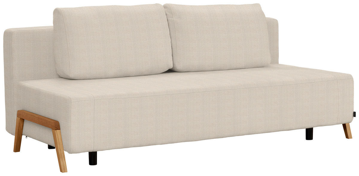 SCHLAFSOFA in Textil Beige  - Beige/Naturfarben, Design, Holz/Textil (211/88/102cm) - Niels Andersson