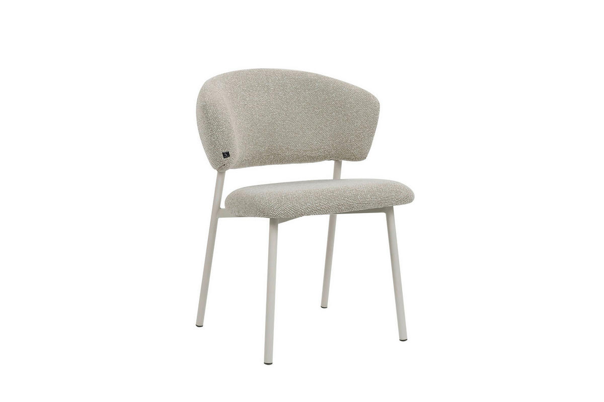 STUHL-SET 2 Stück  Webstoff  Beige  - Beige, MODERN, Textil/Metall (51/82/62cm) - MID.YOU