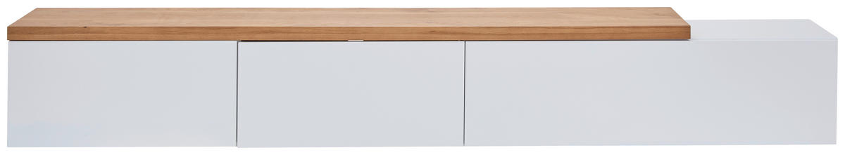 LOWBOARD  220/32/35 cm   - Eichefarben/Weiß, KONVENTIONELL, Holz/Holzwerkstoff (220/32/35cm) - Xora