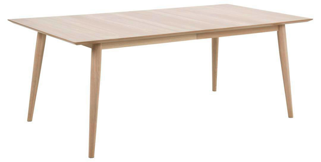MATBORD 200/100/75,3 cm delar i massivt trä  trä, trämaterial utdragbar rektangulär ekfärgad  - ekfärgad, Klassisk, trämaterial/trä (200/100/75,3cm) - Best Price