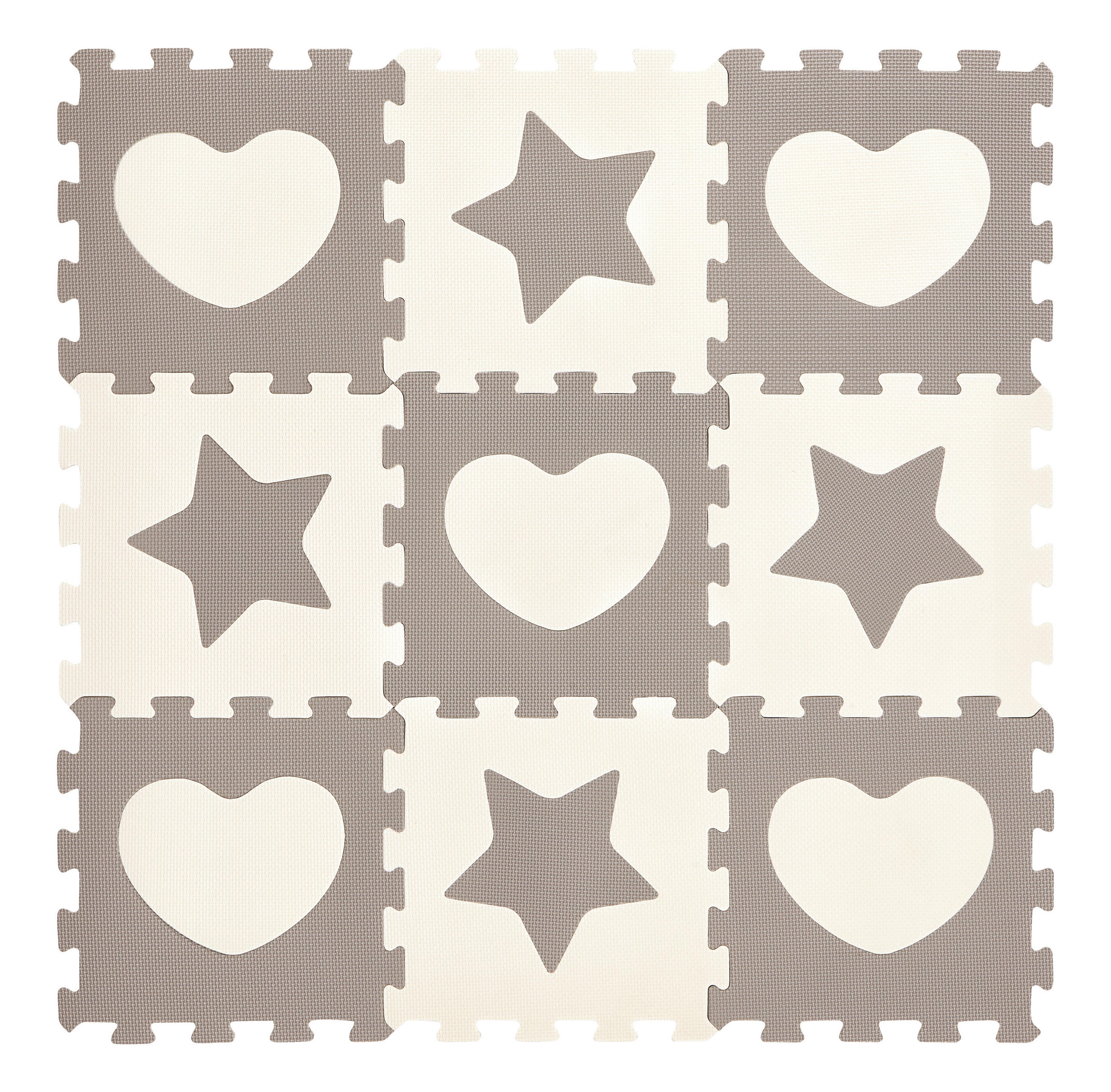 PUZZLEMATTE  - Weiß/Grau, Basics, Kunststoff (32/32/1cm) - My Baby Lou