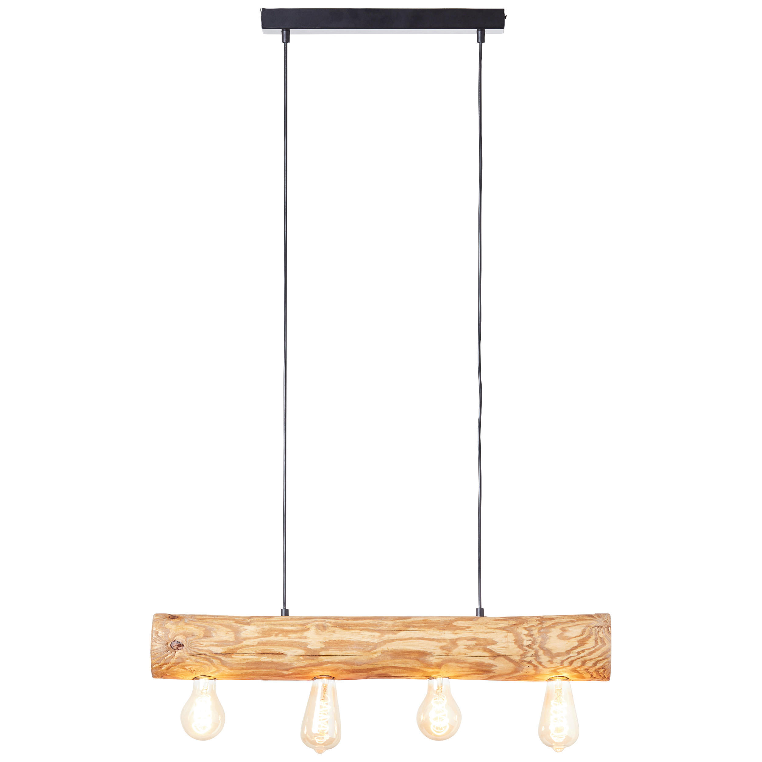 HÄNGELEUCHTE    - Kieferfarben, Natur, Holz/Metall (105/70/10cm) - Brilliant
