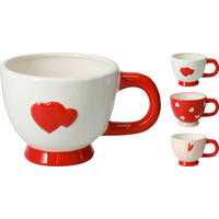 POHÁR  - pink/piros, Basics (500ml)