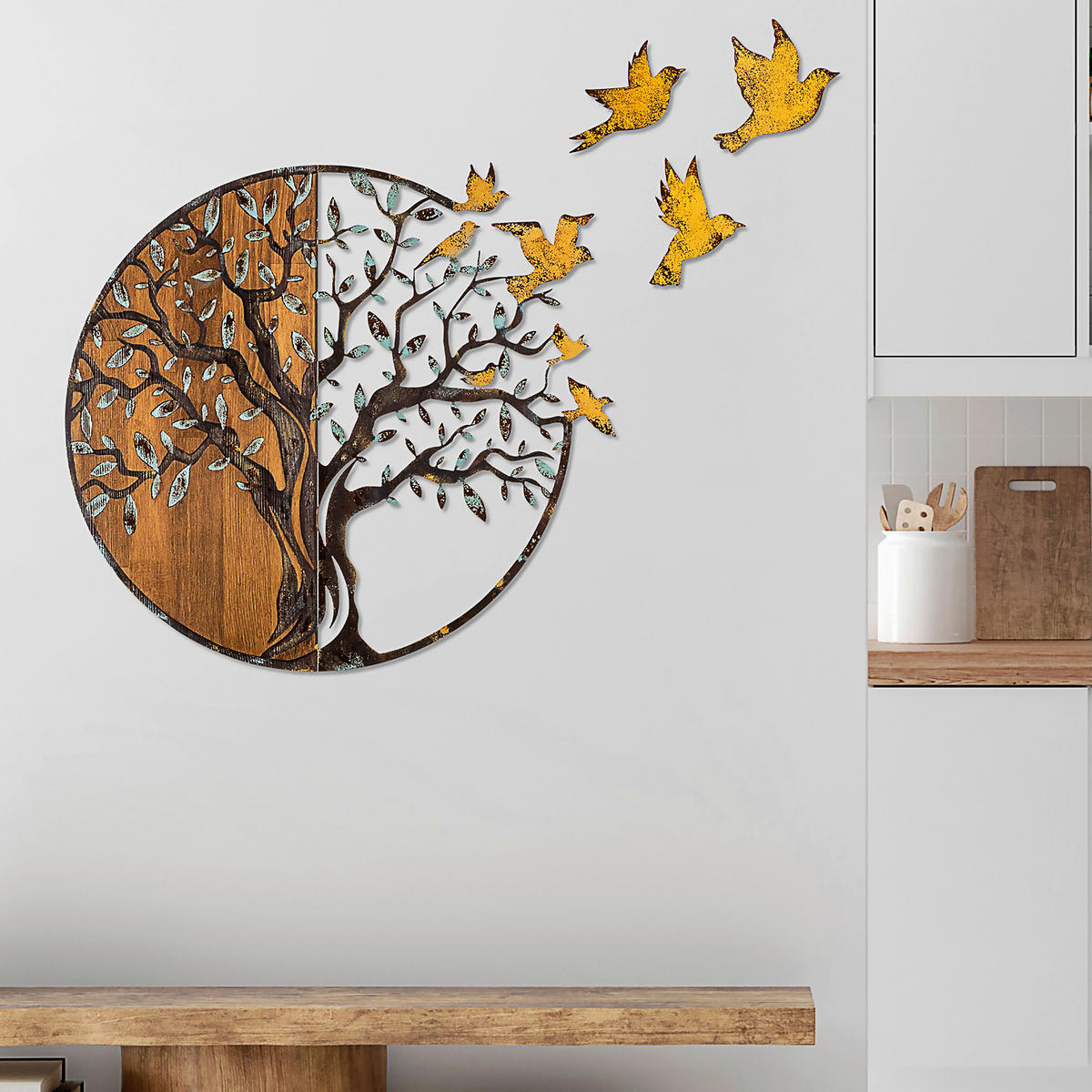 OBJEKTBILD 92/71 cm  - Multicolor, Basics, Holzwerkstoff (92/71cm)