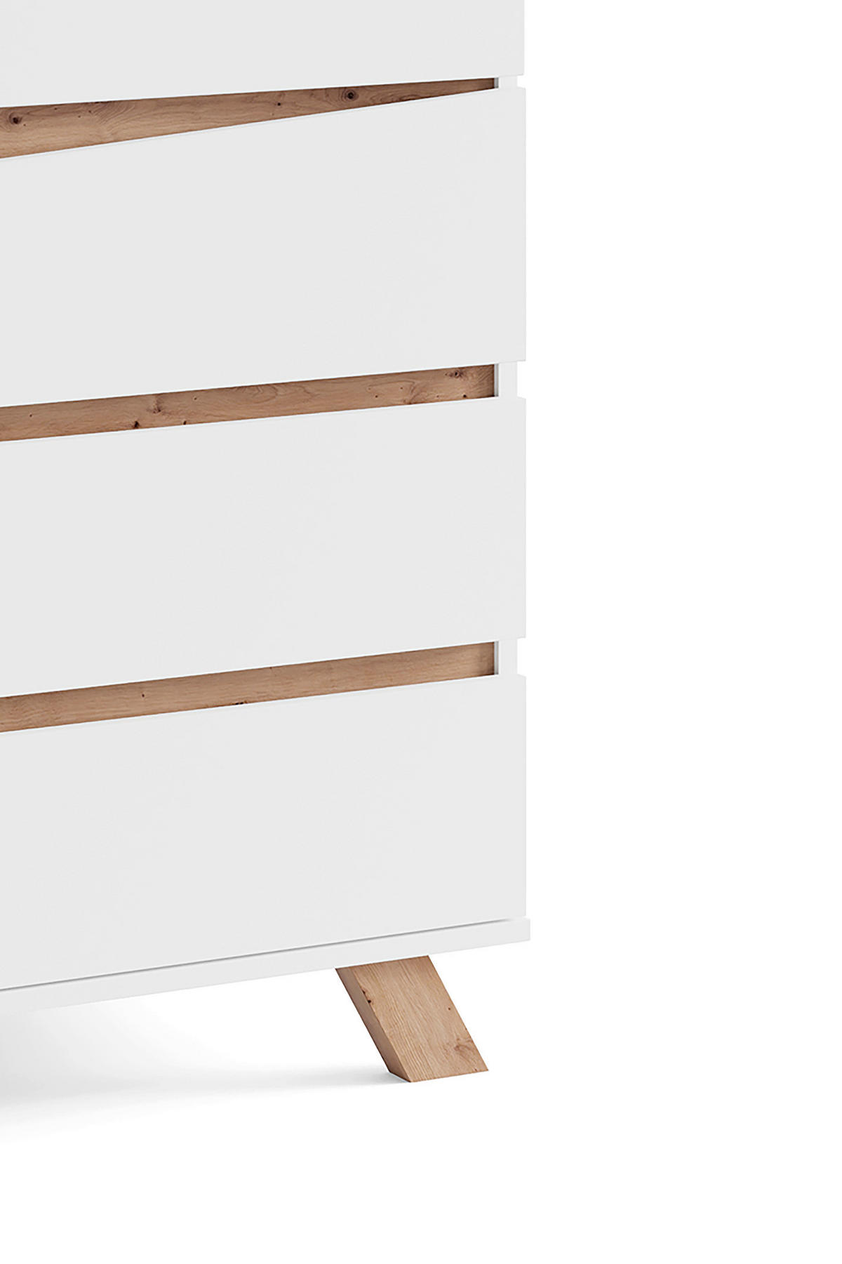 SEKRETÄR  Kabeldurchlass, klappbar, Stauraum  - Weiß/Sonoma Eiche, MODERN, Holzwerkstoff (120/127/38cm) - MID.YOU