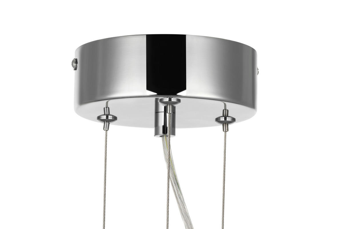 ZÁVĚSNÉ SVÍTIDLO, 60/150 cm  - čiré, Design, kov/sklo (60/150cm) - Glandor