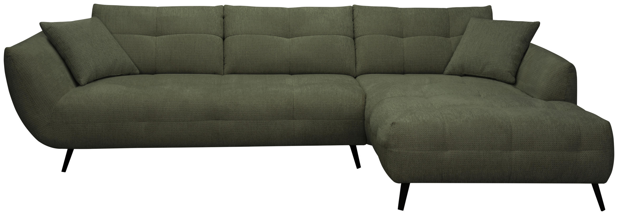 Hom`in Ecksofa Dunkelgrün 320x215 cm