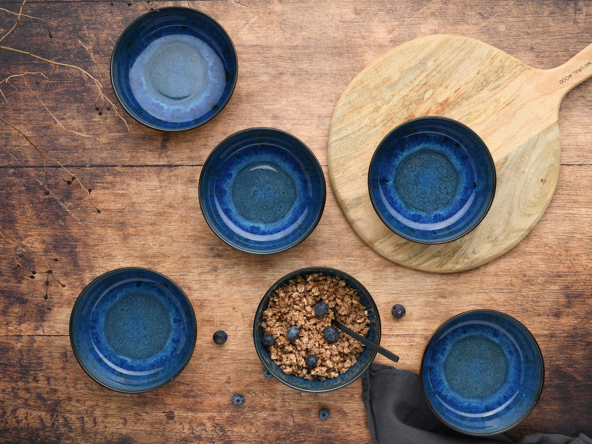 MÜSLISCHALENSET 6-teilig  - Hellblau, Trend, Keramik - Creatable
