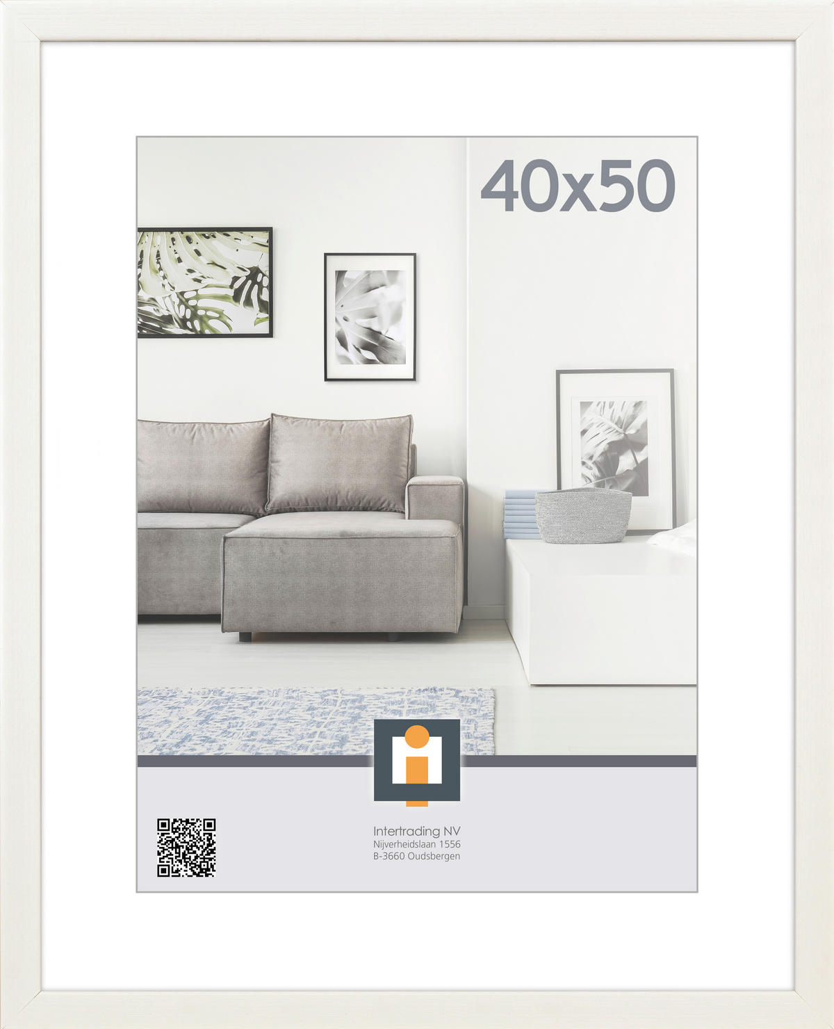 BILDERRAHMEN 43/53/1,6 cm  - Weiß, Basics, Glas/Kunststoff (43/53/1,6cm)