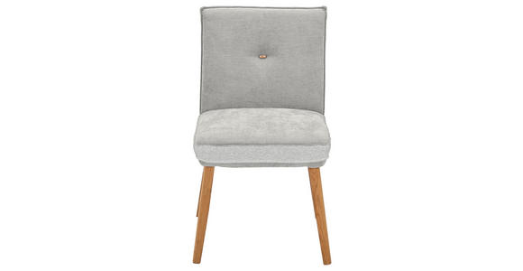 STUHL  in Webstoff, Mikrofaser Holz, Textil  - Eichefarben/Grau, Design, Holz/Textil (49/86/67cm) - Linea Natura