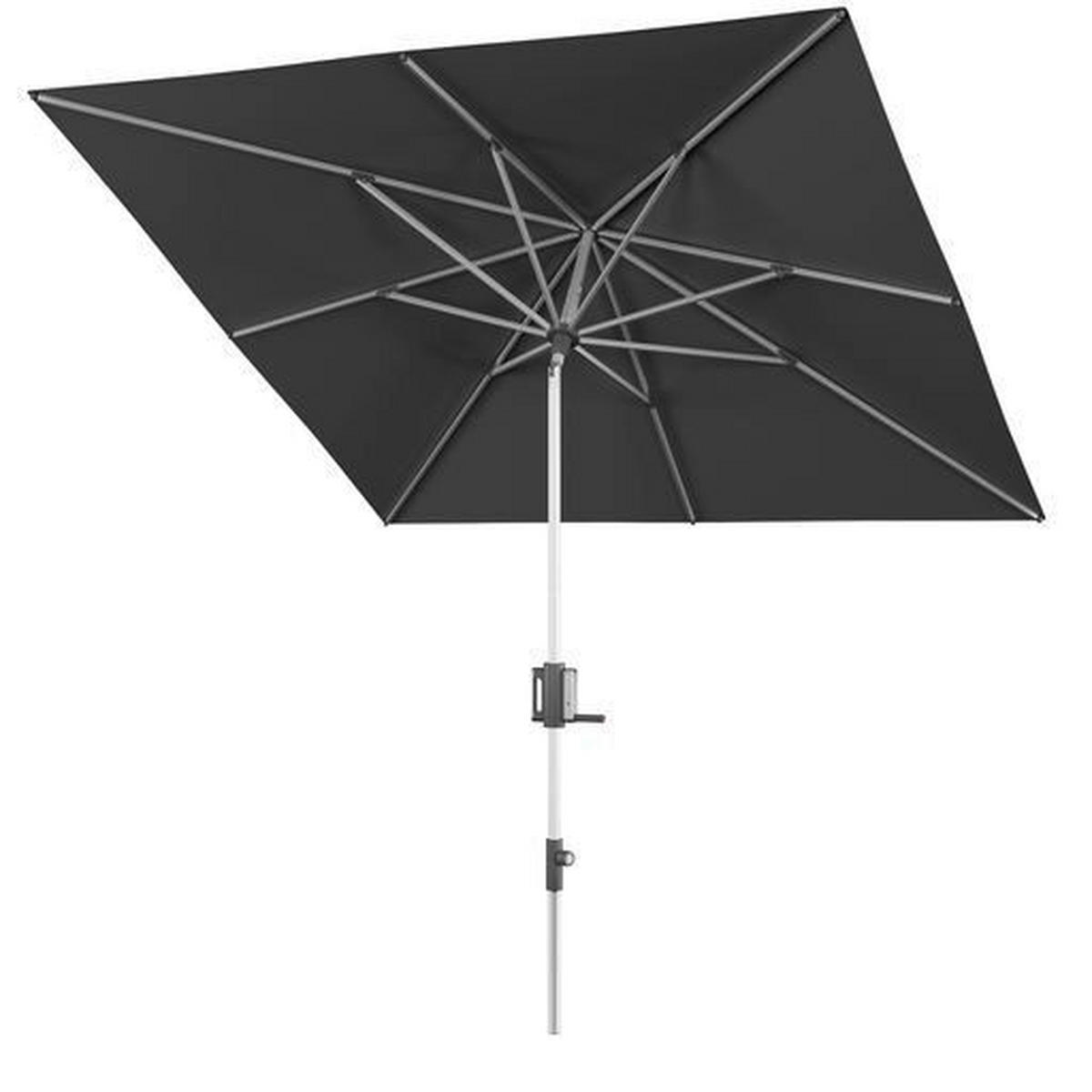 SONNENSCHIRM 240x240 cm Dunkelgrau  - Dunkelgrau/Alufarben, Basics, Textil/Metall (240/224-257cm) - KNIRPS