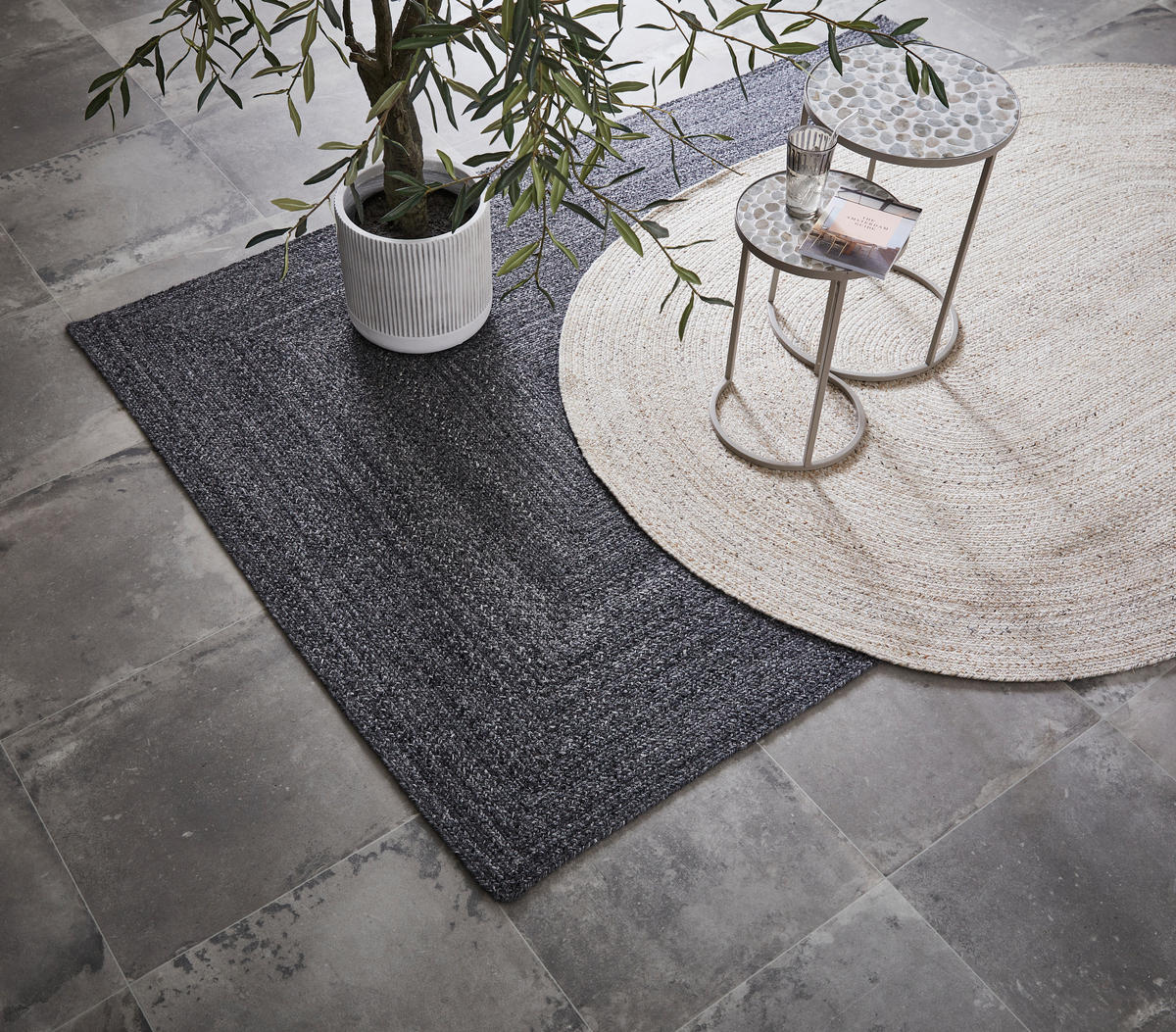 OUTDOORTEPPICH 160/230 cm Grau  - Grau, Basics, Textil (160/230cm) - Ambia Garden